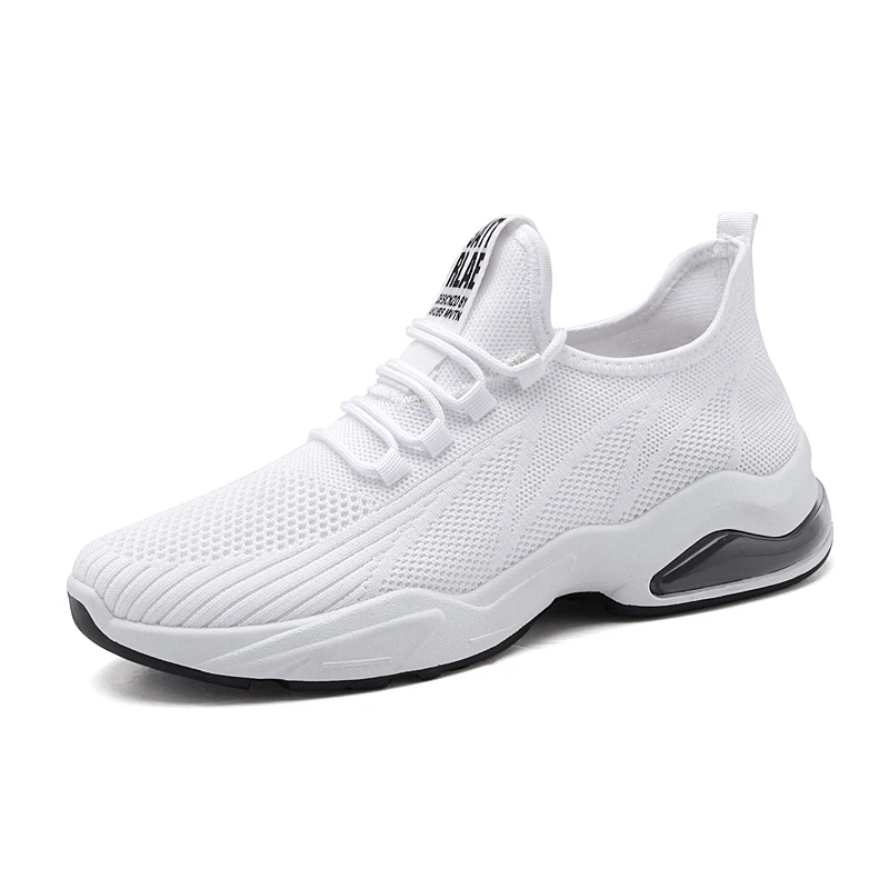 

New flying woven mesh running shoes sports casual shoes fashion thick-soled comfortable breathable sneakers men's loafers