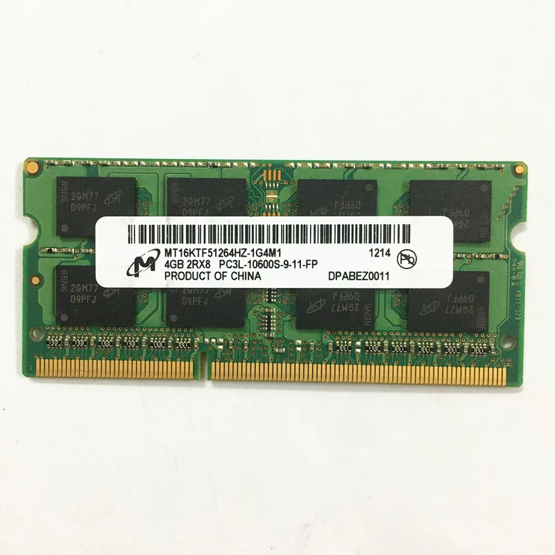 Micron DDR3 ram 4GB 1333MHz ram 4GB 2RX8 PC3L-10600S-9-11-FP DDR3 1333 4GB  di memoria Del Computer Portatile 204pin - AliExpress