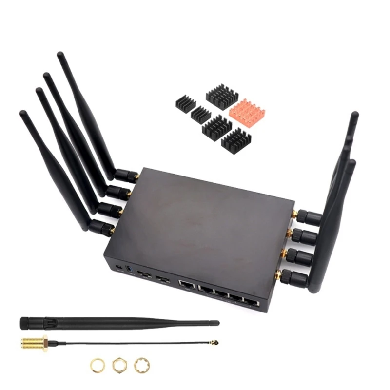 

Metal Case for Banana PiR3 8 WiFi Antennas OpenSource Router Board Enclosure