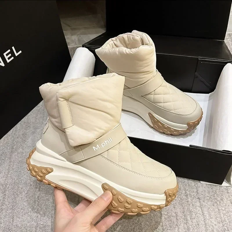 Women Winter New Ankle Boots Nylon Down Snow Boot Women Fashion Comfort Outdoor Short Boots Women Warm Outdoor Thick Sole Boots