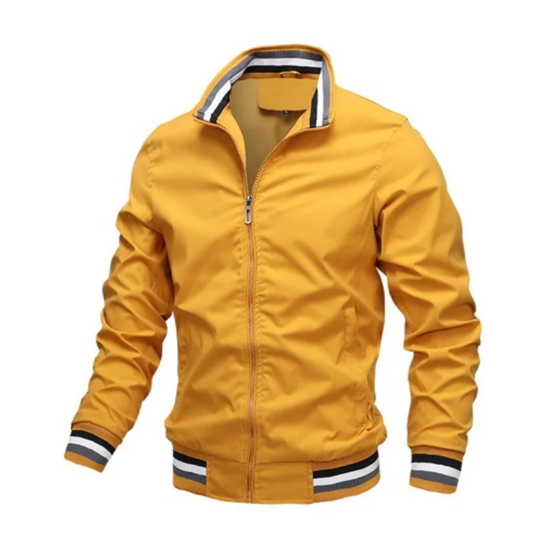 Spring Bomber Jacket Men's Tide Bump Color Coat Casual Group Waterproof Sunscreen Casual Sports Jacket