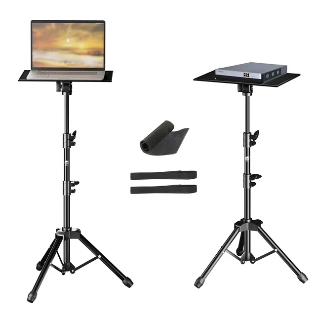 90/125cm Projector Tripod Stand Laptop Tripod Adjustable 18-40 inch Height Standing Desk Outdoor Computer Desk Stand for Studio