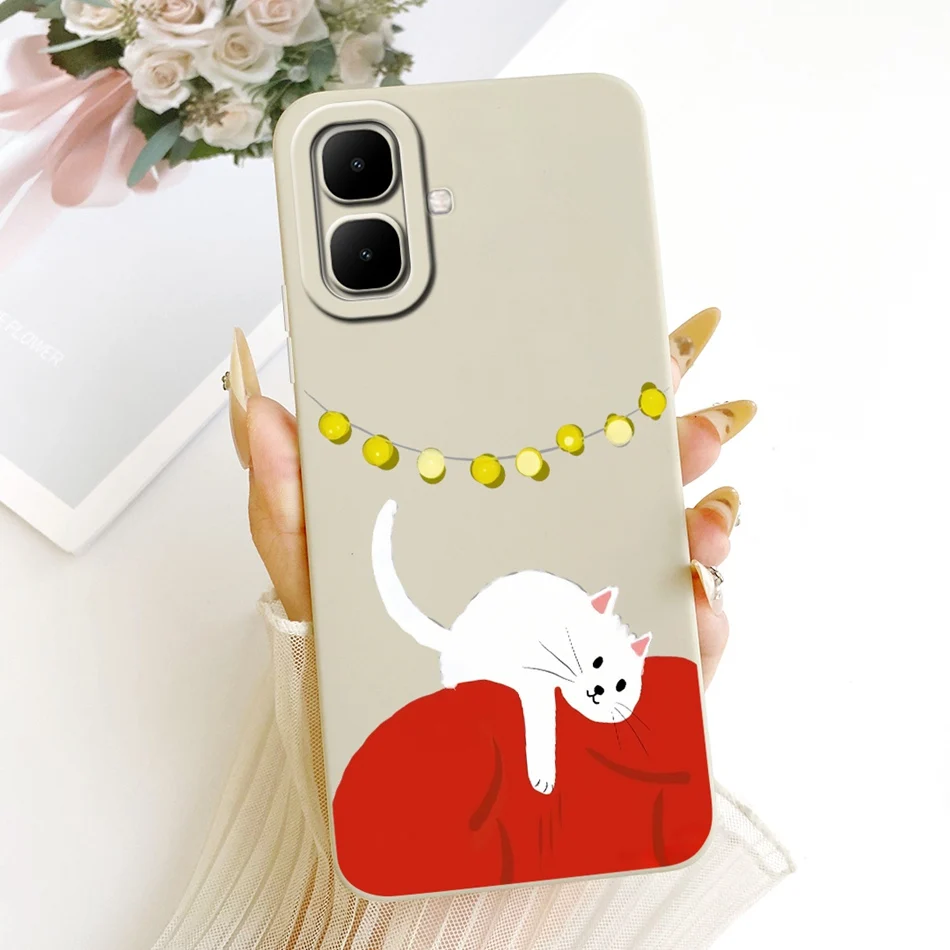 Cute Cat & Flower Butterfly Cartoon Shockproof Soft Silicone Phone Case