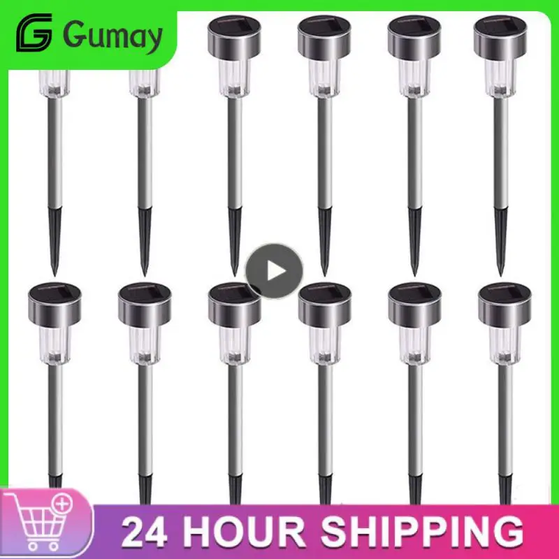 

12 шт., водонепроницаемый садовый фонарь на солнечной батарее