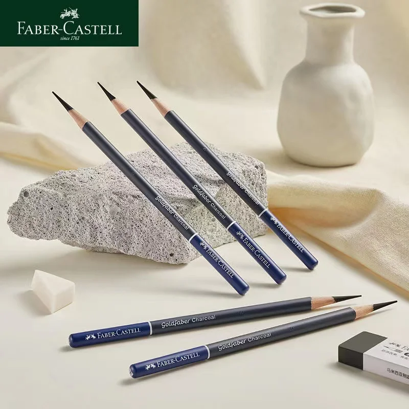 3/5Pcs Faber Garland Series Goldfaber Sketch Charcoal Con 5 Specifiche Medlum Soft Hard Super Soft Extra Soft Art Supplies