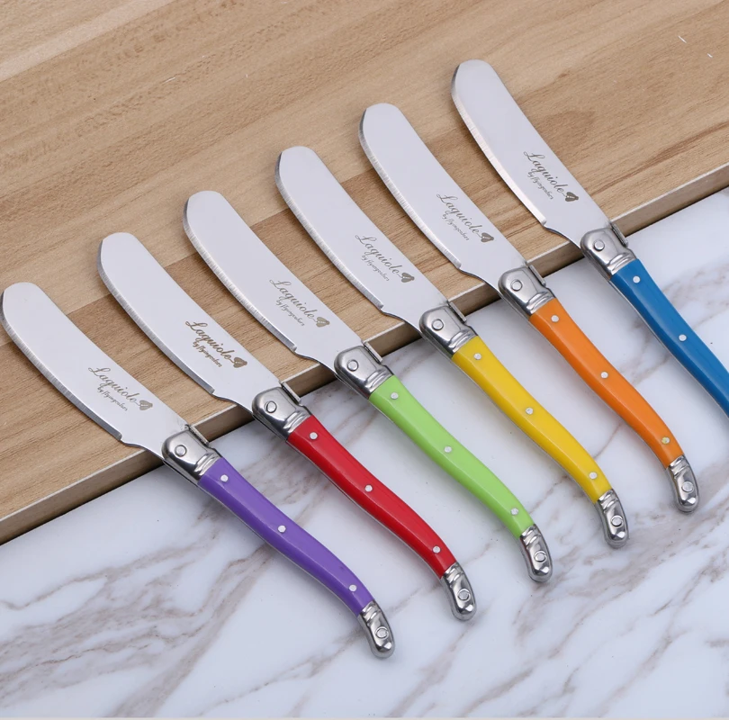 Laguiole Cheese Spreaders Cutting Tool Stainless steel Butter Knives Slicer Cheese Tools Bar Restaurant Cutlery cheese butter knife