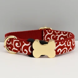 Engraved Dog Collar with ID Tag - Comfortable & Stylish Necklace for Medium to Large Dogs (Dog collar 04)