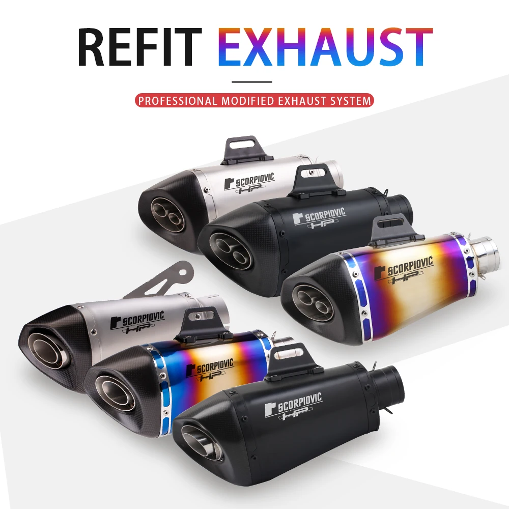

Retrofitting The S1000RR Exhaust Pipe For AK Pipe Motorcycle Exhaust Muffler 51mm 60mm