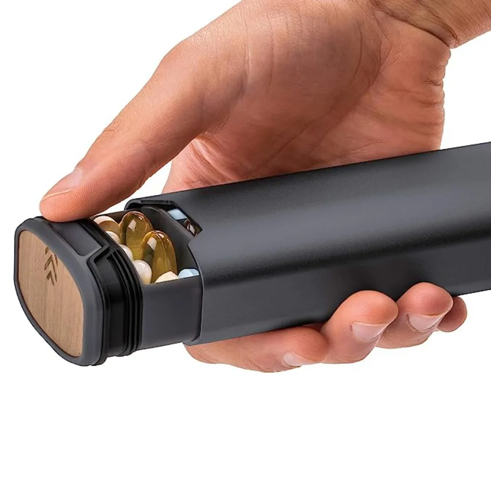 1pcs Pill Organizer Weekly Travel Pill Box 7 Days Daily Pill Case Container Dispenser To Hold Vitamins Medication Supplements