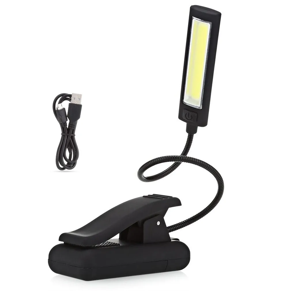 

Rechargeable Book Light Mini 7 LED Reading Light 3-Level Warm Cool White Flexible Easy Clip Lamp Read Night Reading Lamp in Bed