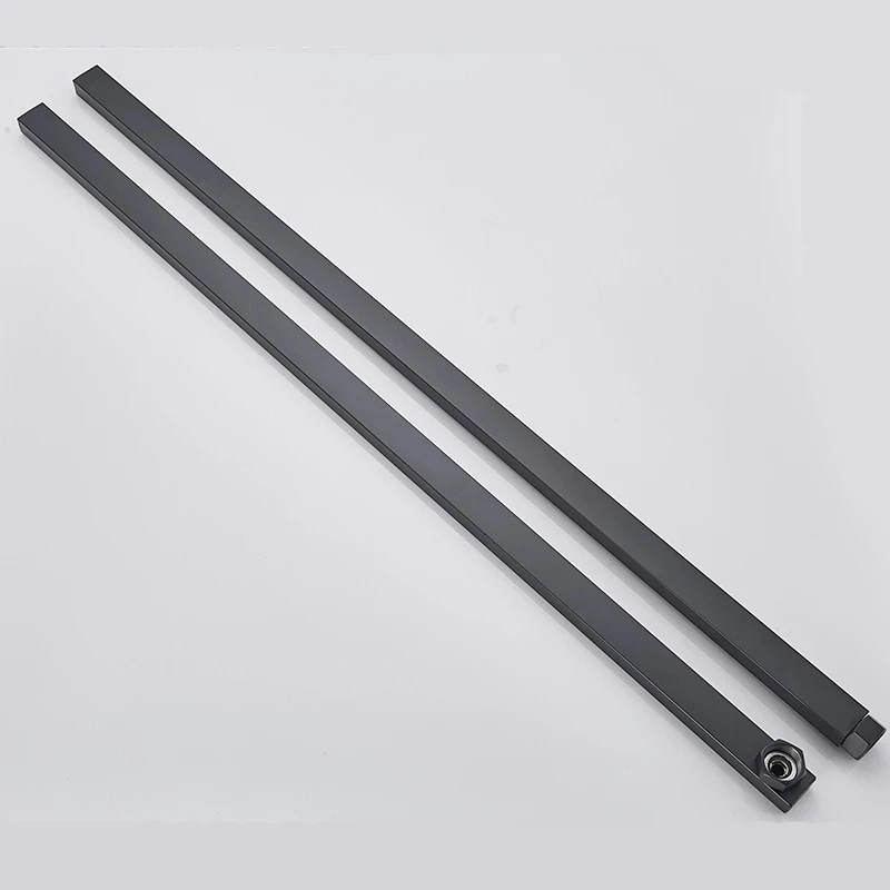 Shower Pipe Extension Height Adjustable Shower Bar Shower Set 40 Tube-Bar Extend Pipe For Shower Faucet Black Chrome Extension Tube Bar For Bathroom Faucet