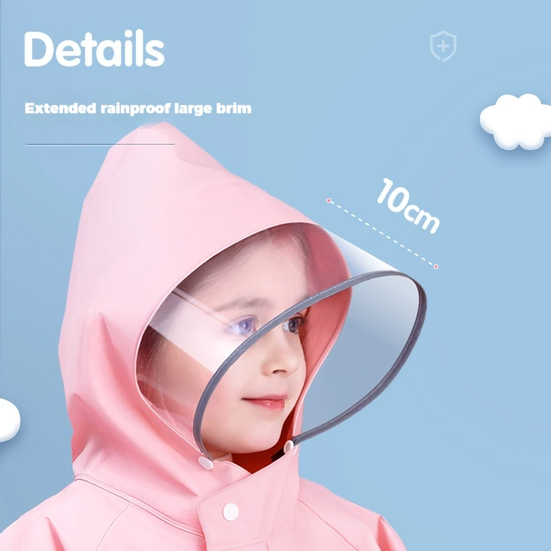 Waterproof Travel Rain Poncho with Packable Hood