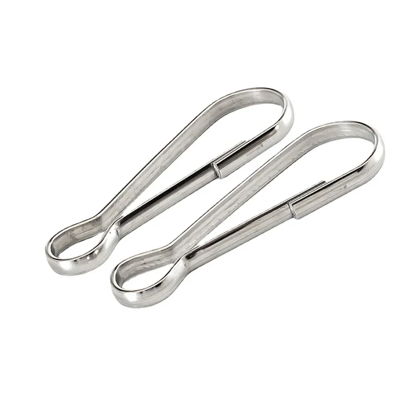 100PCS 304 Stainless Steel Buckle Clip Hook Key Ring Bag Connector Chain Hook Hanging Clip Length 16mm 20mm 22mm 25mm 30mm-60mm