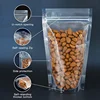 50pcs Transparent Clear Stand Up Plastic Bags With Zipper for Dried Fruit Storage/Candy/Snack/Nut/Grains/Tea packaging 5