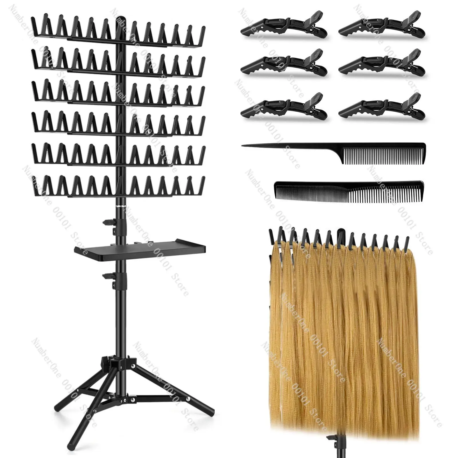 Wig braid stand Dirty dreadlocks Floor-to-ceiling retractable braiding hair stand Hair braiding tool