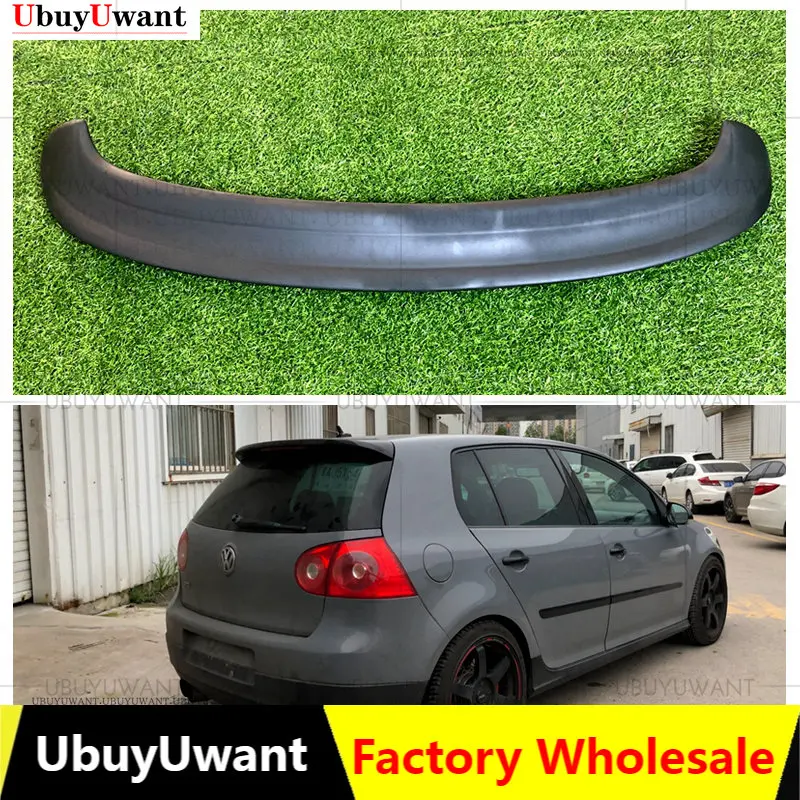Per Mk5 Gti Golf 5 V Mk5 R32 Gti 2006-2009 Senza Lampada Posteriore Tronco Labbro In Fibra Di Carbonio Ala Spoiler Car Styling Posteriore Tronco Spoil