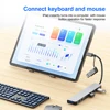 5Gbps USB 3.0 HUB USB C HUB USB C Docking Station High Speed Transmission OTG Adapter Splitter TYPE-C HUB For Laptop Macbook 3