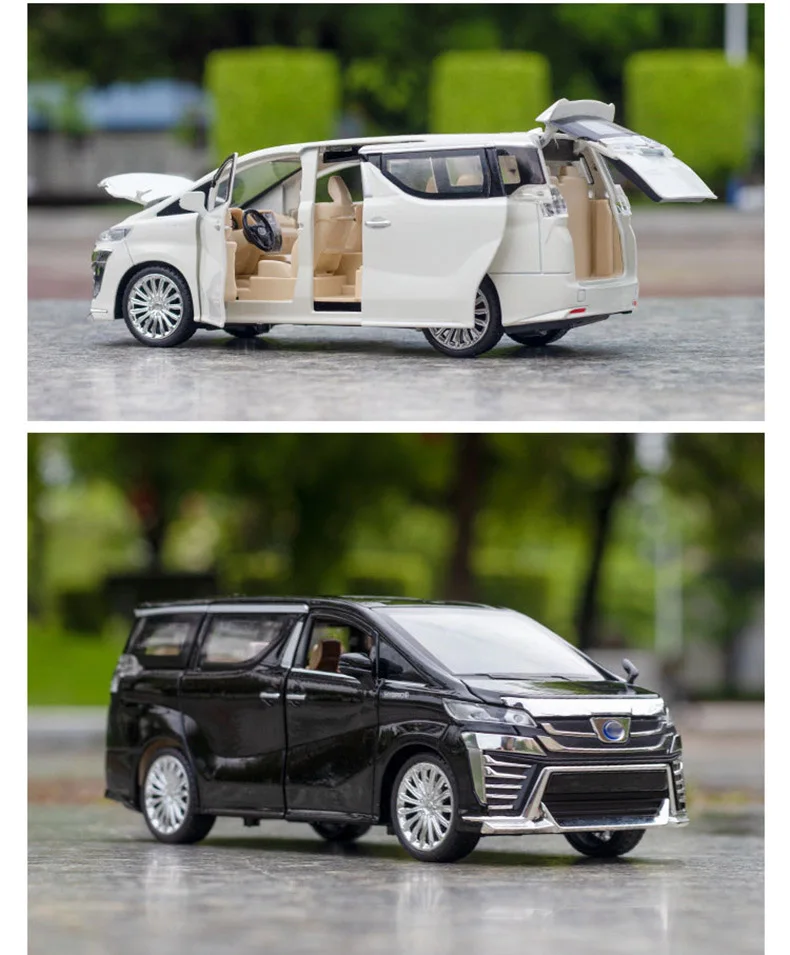 1:24 Toyota VELLFIRE MPV Alloy Car Model Diecast Toy Vehicles