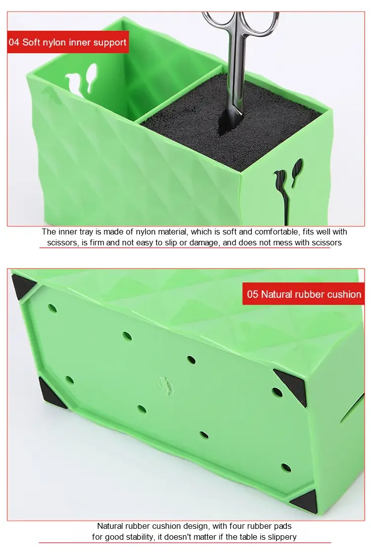 Professionelle Kamm Schere Lagerung Box Große Schere Halter Box Friseur Kämme Clips Organizer Racks Friseur Werkzeuge – Detail 8