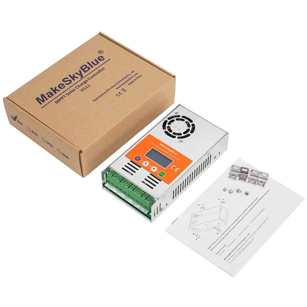 MakeSkyBlue Régulateur De Charge Solaire MPPT 60 A, Tension