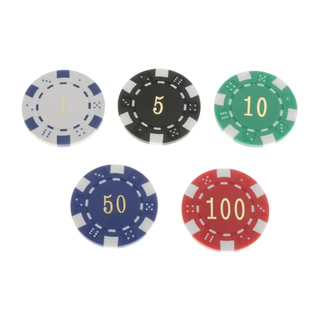 100pcs Classic Poker Chips Casino Chips Supply Hilarious Family Games, 40mm