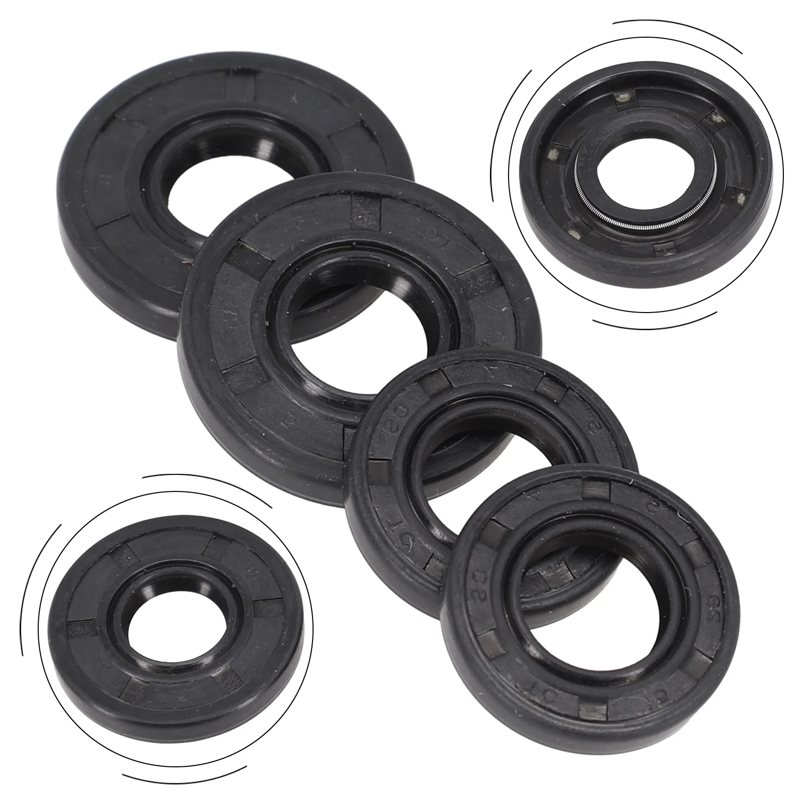 

Chainsaw Oil Seal Replacement Universal 2sets 52cc Accessories Brown Durable For 45/52/5800 For 45cc Brand New