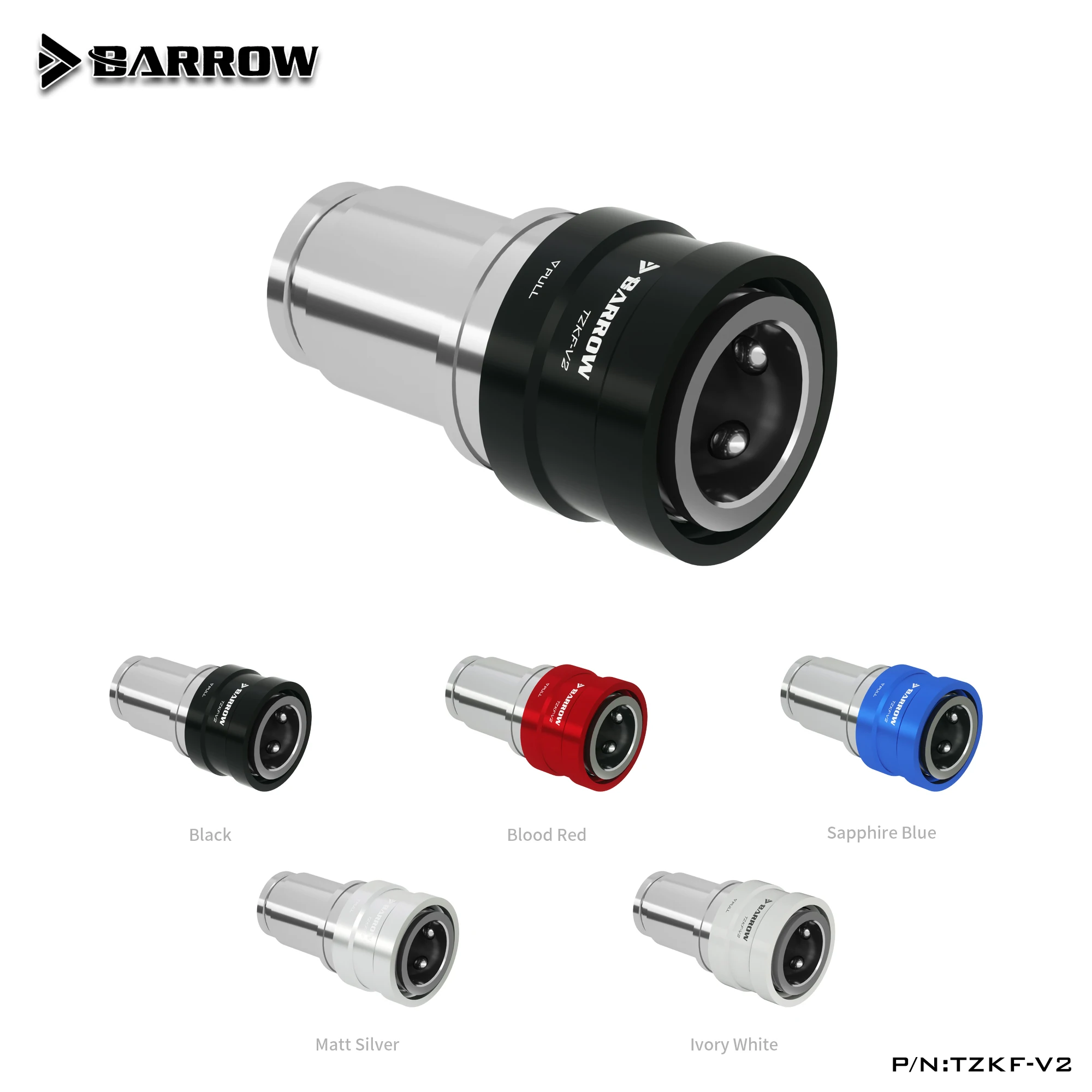 Barrow Macho para Acessórios de Latão Fêmea Selar o Bloqueio Conector Rápido Parar a Selagem Tzkmf-v2 Conjunto - Imagem 4