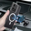 Case For Moto G75 Magsafe Magnetic TPU Acrylic Transparent All-wrap Scratch Proof Cover For Motorola G75 Shockproof Bumper 3