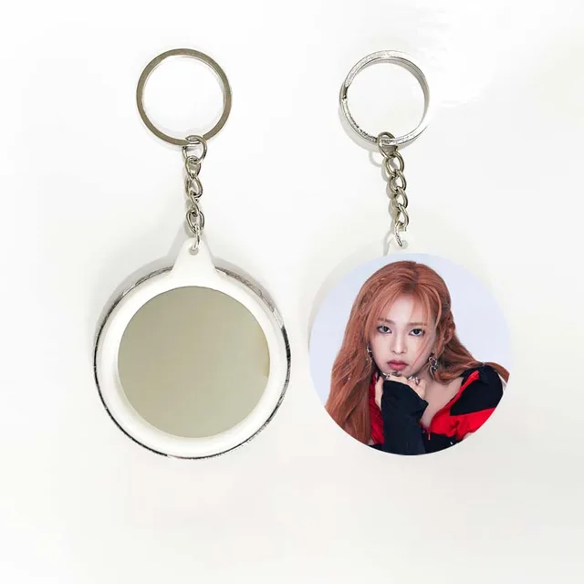 KPOP BABYMONSTER Mirror Keychain YG New Group CHIQUITA Round