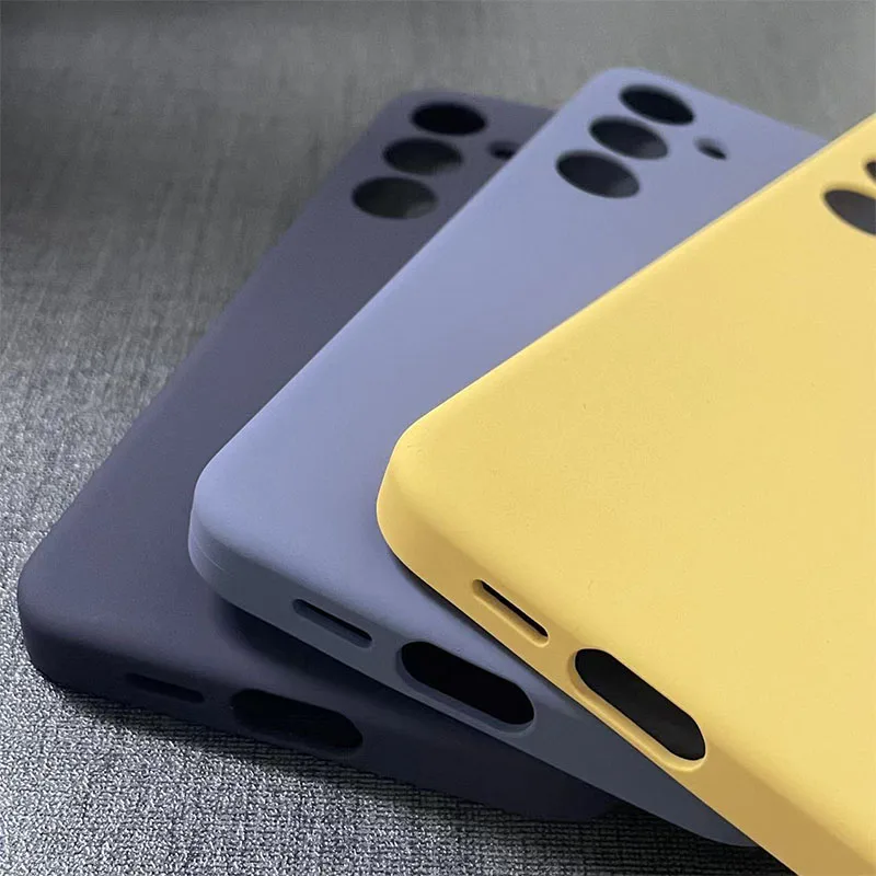 For Samsung Galaxy S24 s 24 Ultra Plus Silky Soft Touch Liquid Silicone Phone Case Back Cover Full Protective Shell For S24+