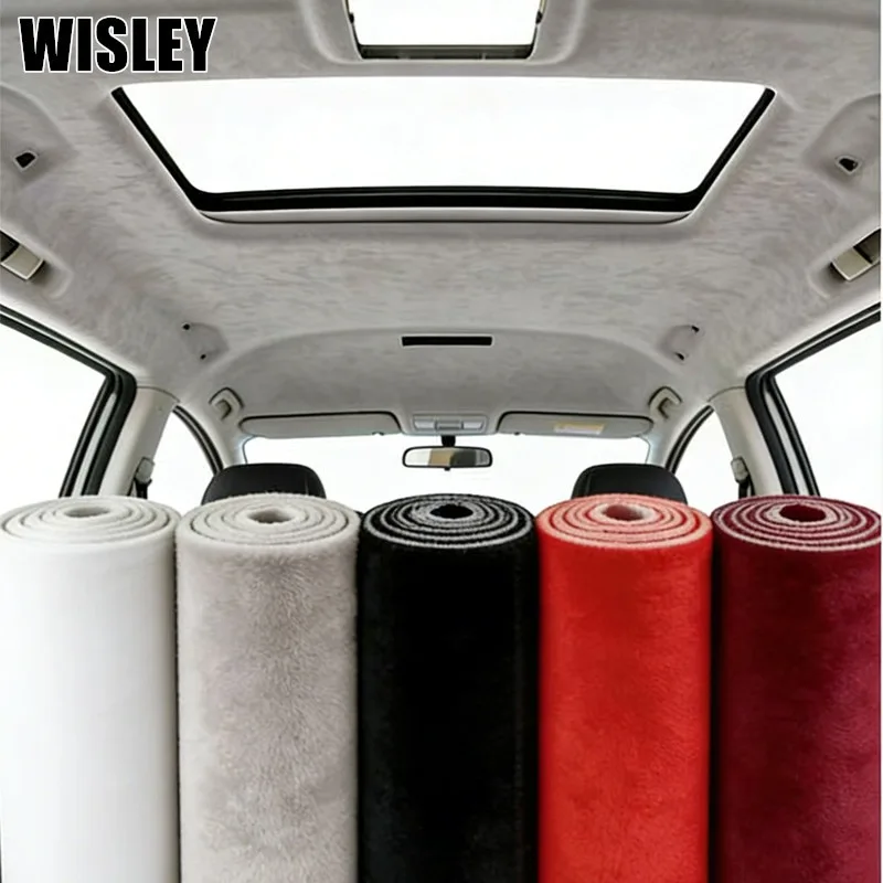 스웨이드 자동차 천장재 원단 (폼 백킹 포함) 블랙 인테리어 교체재 자동차/SUV/RV 루프 DIY 천장재
