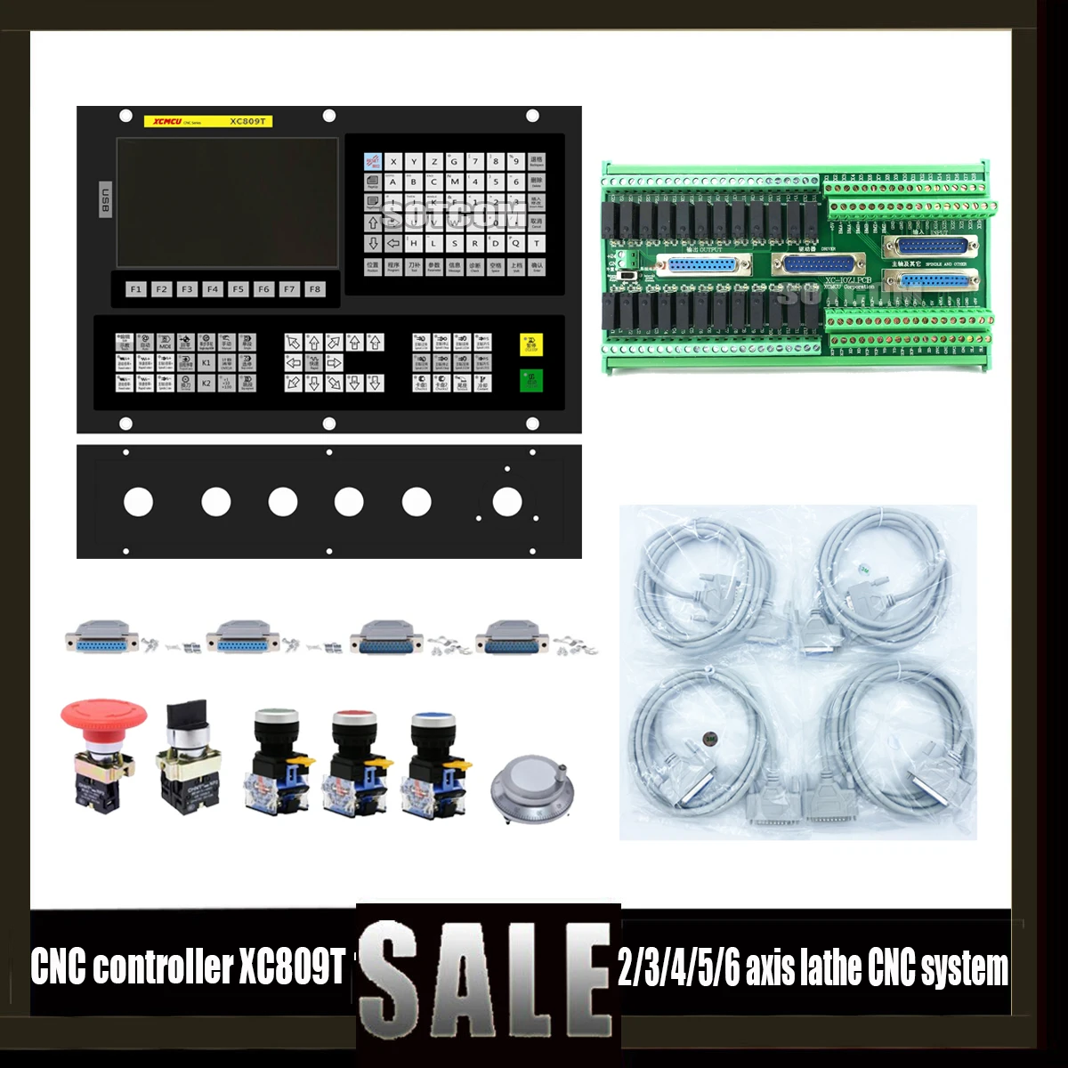 

Новейший контроллер с ЧПУ Xc809t 2/3/4/5/6, система токарного станка с ЧПУ, двойные аналоговые и цифровые шпиндели, Поддержка G-кода Atc