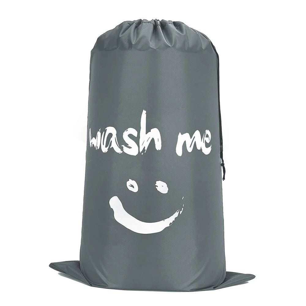 XL Travel Laundry Bag Wash Me Dirty Clothes Organizer Large Enough to Hold 4 Loads of Laundry Wash Drawstring Bag