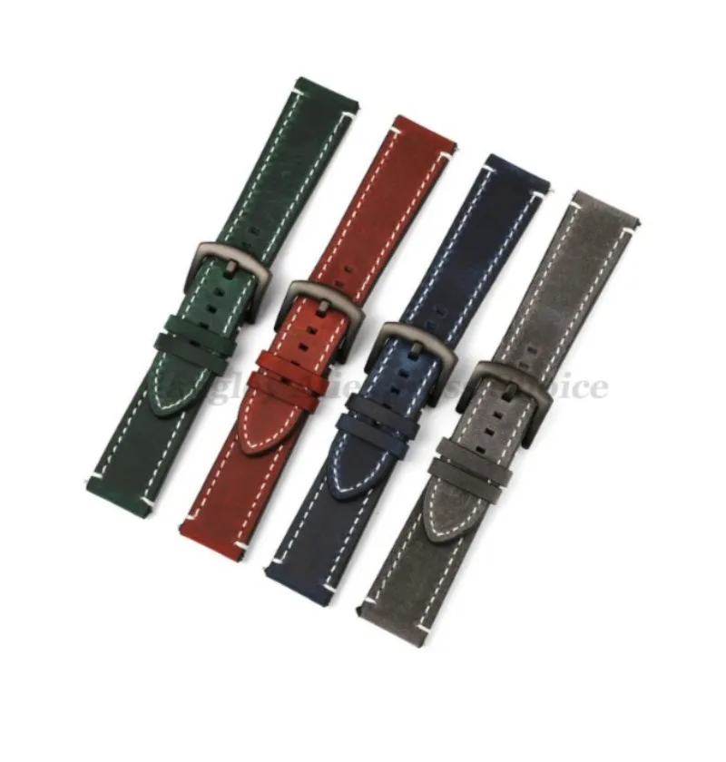 Vintage Genuine Leather Watch Band Strap - Premium Cowhide Watch Accessory Belt