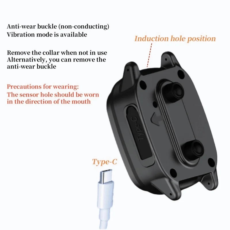 Waterproof Dog Bark Collar,Rechargeable Anti-Bark Collar For Dog Stop Barking,Dog Vibration Training Collar For Small,Medium Dog 3