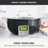 Elite Essential Smart Electric 6QT Skillet Pot,Sear Saute Stir-Fry and Cook Rice, Healthy Ceramic Nonstick and Dishwasher Safe P 2