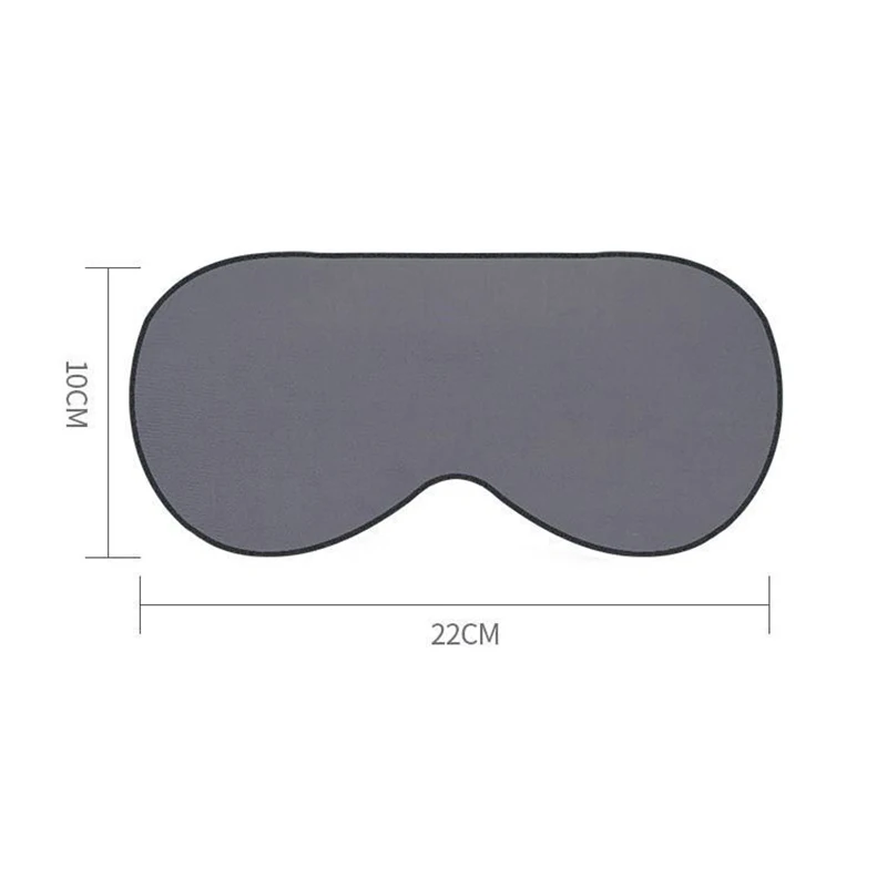 1pc Double-Sided Warm And Cool Feeling Sleep Eyeshade Blindfold Adjustable Strap Travel Blackout Eyemask Bicolor Unisex Eyepatch 6
