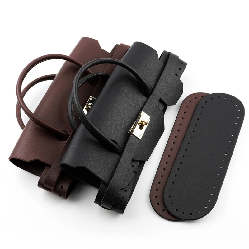 

Customizable Handmade Bag Crafting Set PU Knitting Handbag Bottom Sewing Accessories for Unique Creation