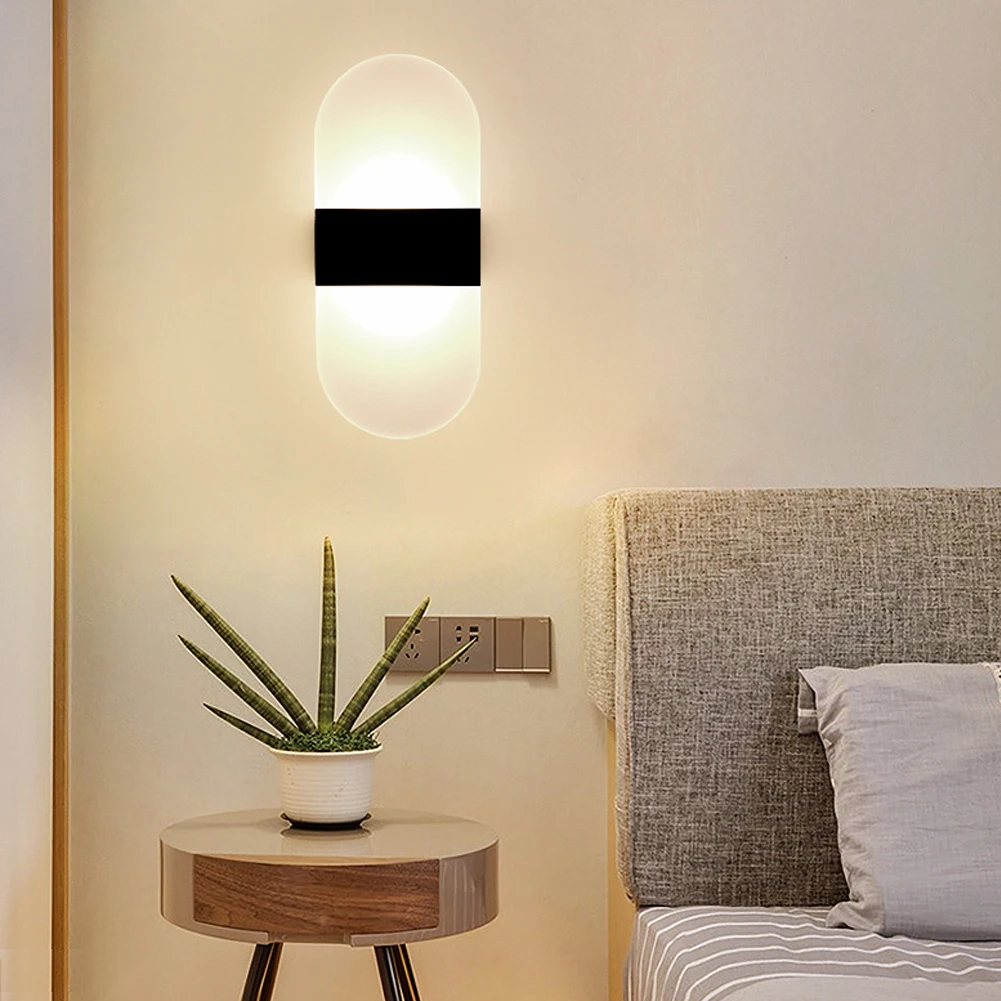 Rechargeable Wireless Wall Lights LED Indoor Light for Bedroom Bedside Balcony Corridor Lamps Decor LED Wall Lamp Home Decor
