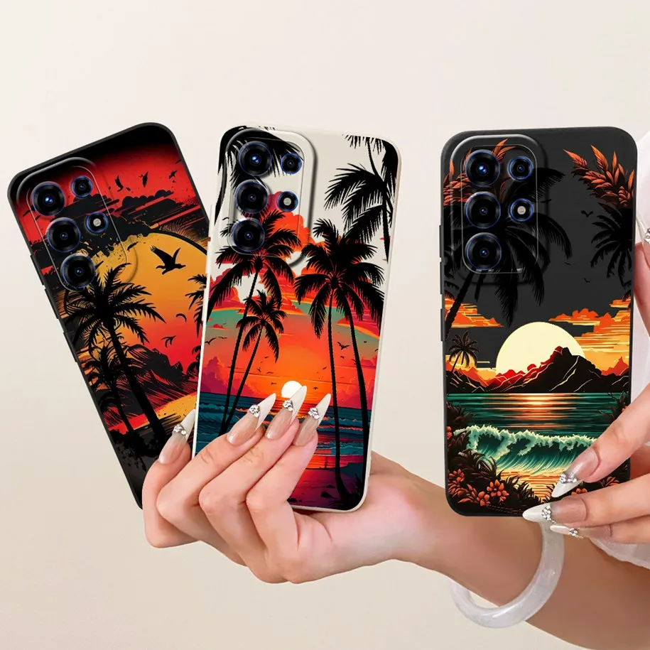 Luxury Space Volcano Painted Soft Silicone Candy Color Protection Case