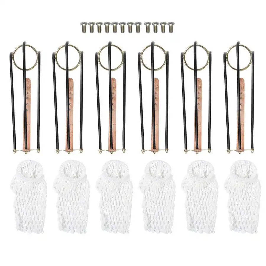 Professional 6pcs Billiards Net Bag Billiards Table Pocket Rail Slide Track with Net Bags Snooker Billiard Table Accessories
