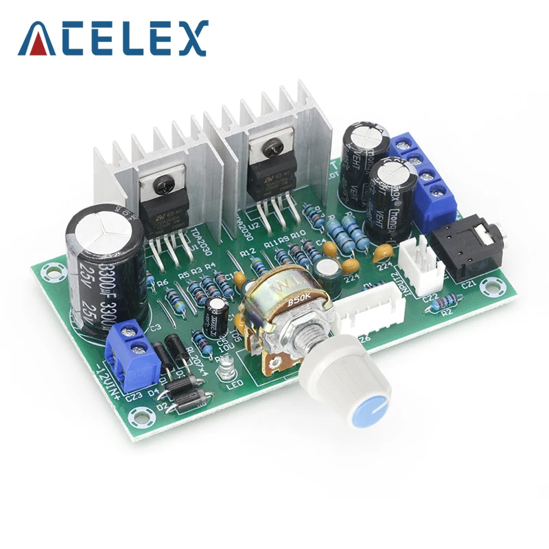

Mini TDA2030 Dual Channel Power Amplifier Board 15W+15W Audio Amplifier Amplificador For Home Sound Theater DIY