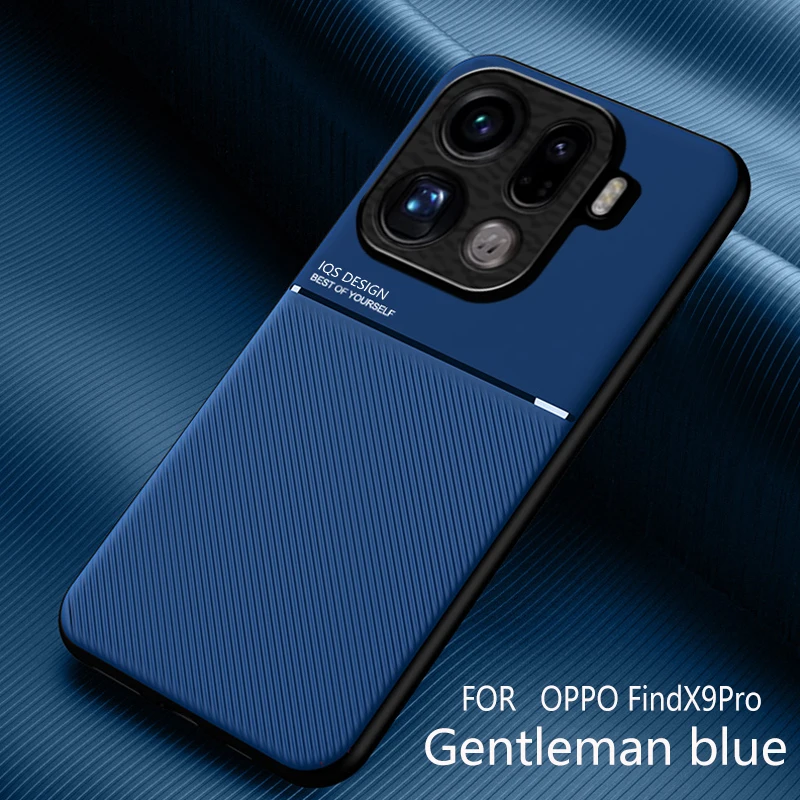 Shockproof PU Leather Texture Phone Case with Built-in Magnetic Protective Cover