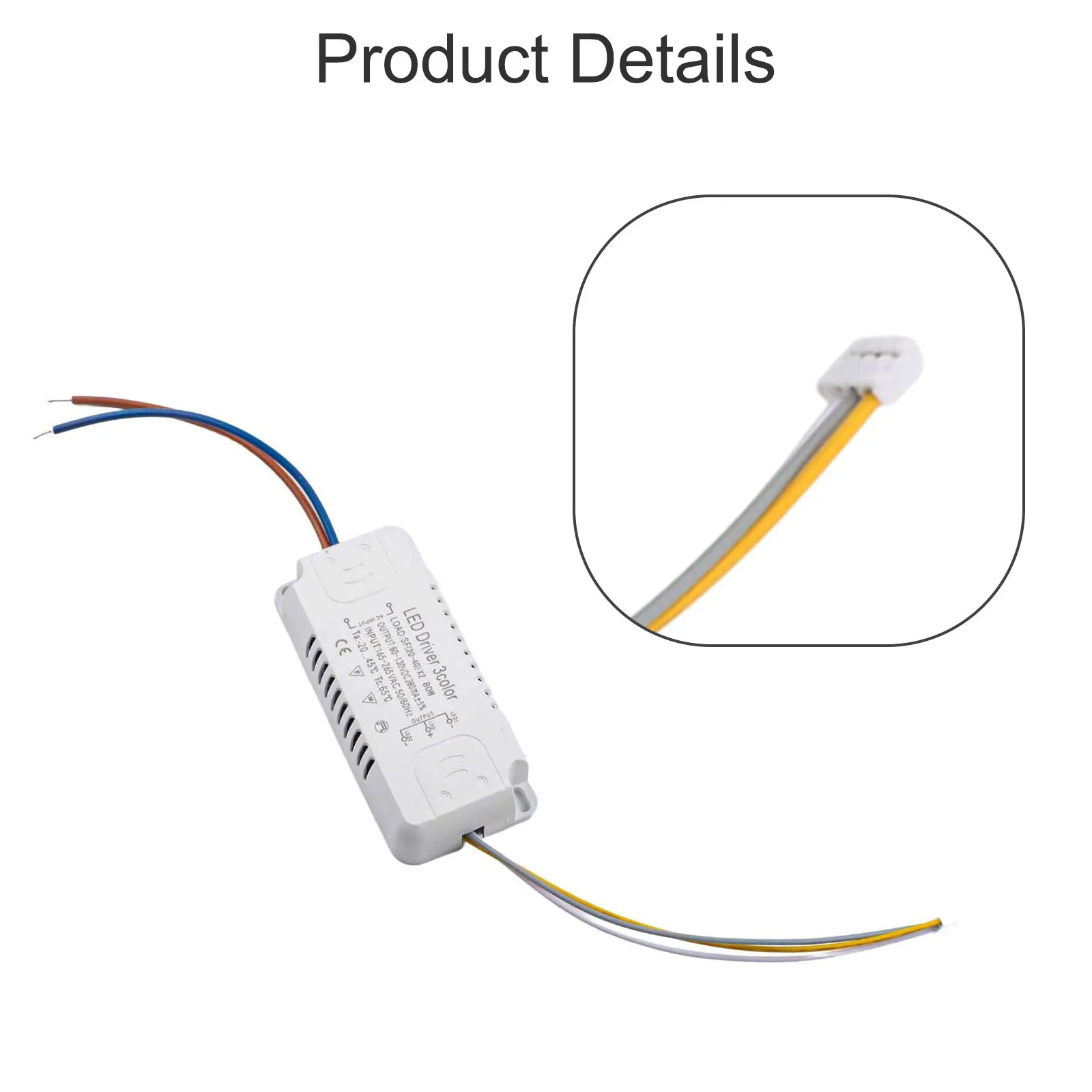LED-Treiber 24V, 20–80W – Netzteil Für LED-Beleuchtung, 120V Eingang, Trockene Umgebung