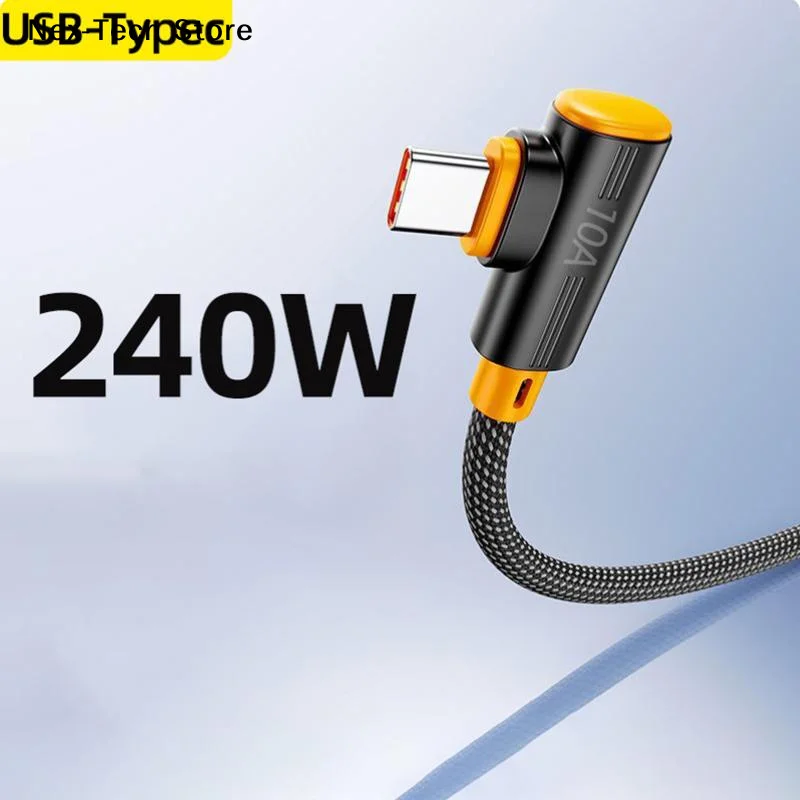 [NT]240W USB to Type C 90 °   엘보우 데이터 케이블 슈퍼 플래..