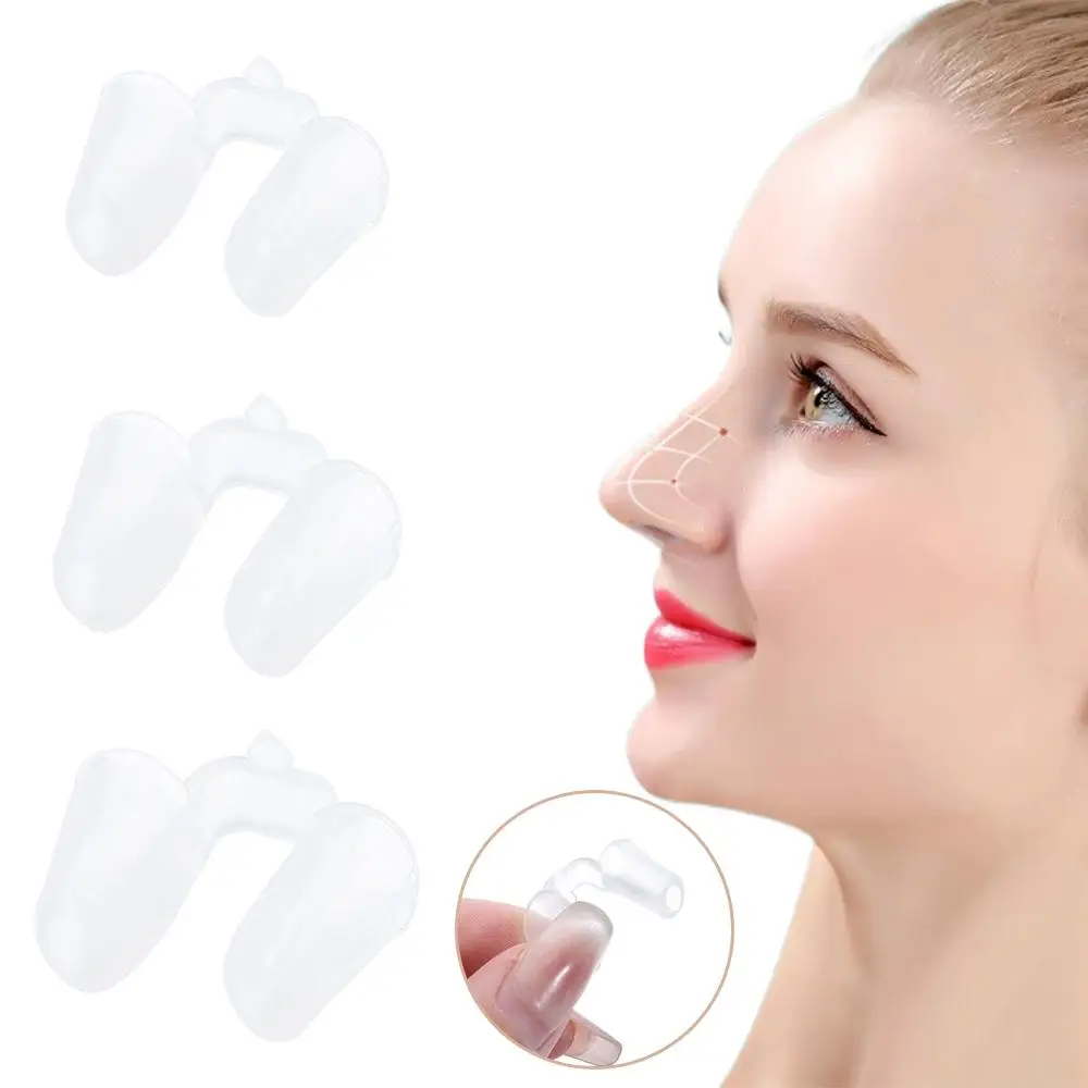 Postoperative Silica Gel Nose Clip Clear Rhinoplasty Nostril Support Shaping Crooked Nose Correction Silicone Shaping