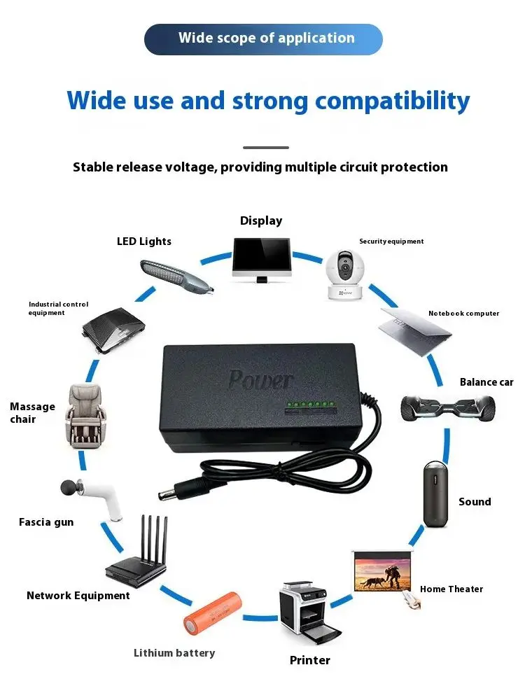 65W 범용 휴대용 AC 노트북 전원 어댑터 12V 15V 16V 19V 4.5A 20V 24V 레노버 HP 아수스 에이서 삼성  도시바용 충전기