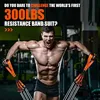12pcs 300lbs Resistance Bands Fitness Elastic Sports Gym Kit 6 Bands Bodybuilding with Door Holder and Carrying Bag 3
