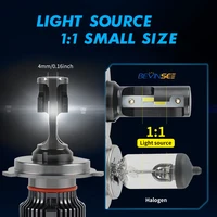 BEVINSEE Ampoule LED H4 H7 H11 50W 6000LM H1 H3 หลอดไฟ LED 9004 9007 9008 Hi/Low Beam 9005 HB3 9006 HB4 880 881 ไฟตัดหมอก LED 12V 3