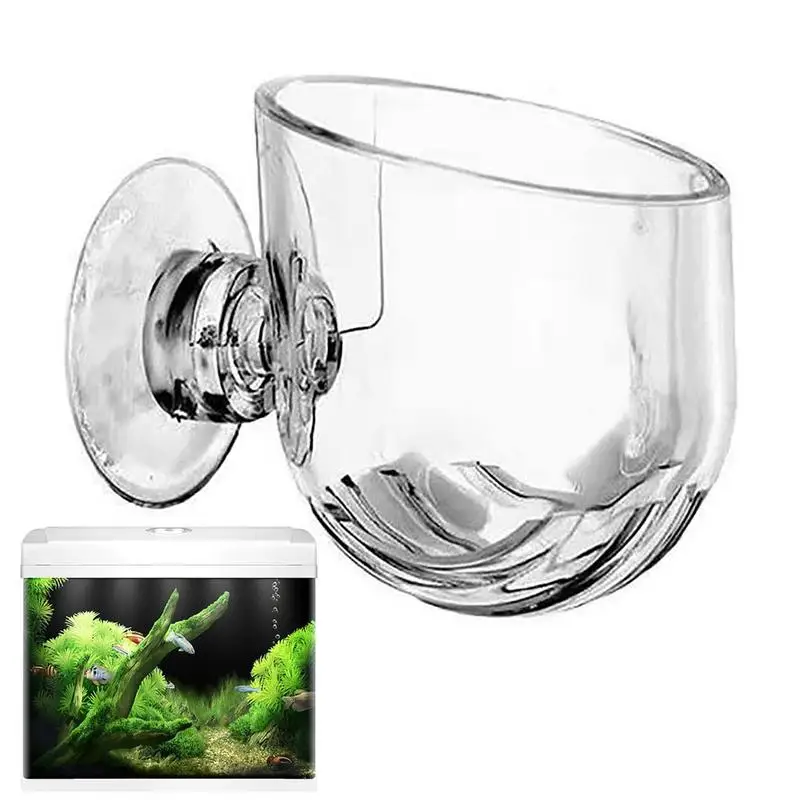 CHENGU 6-Piece Glass Aquarium Plant Pots With Suction Cups – Aquatic Planter Cups For Fish Tanks